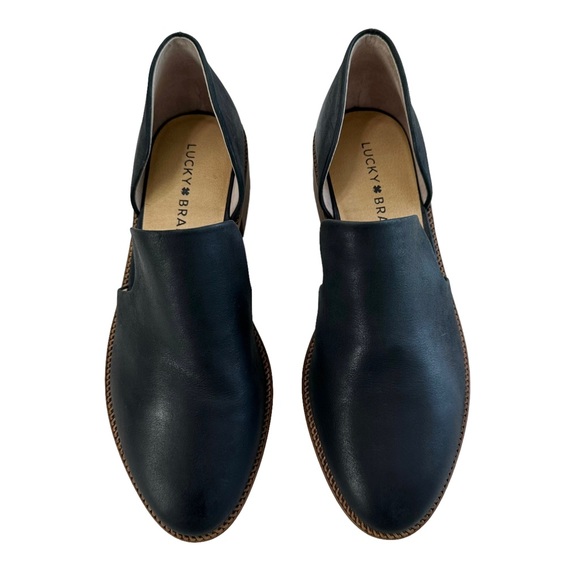 Lucky Brand Gennifa Black Leather Cutout Pump Size 6M - Picture 4 of 16